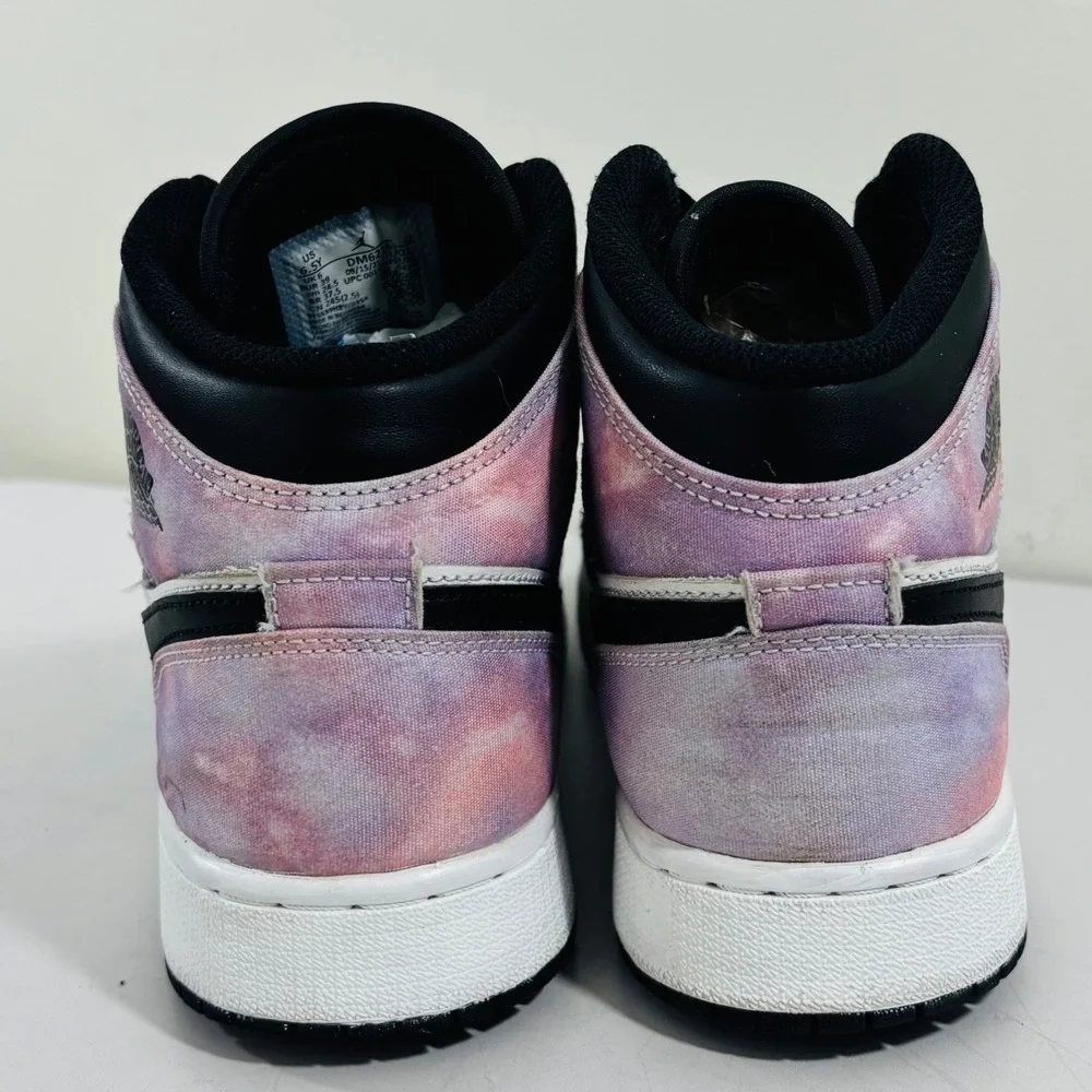 Nike Air Jordan 1 Mid Zen Master Tie Dye DM6216-001 Women's‎ Size 6.5 Shoes